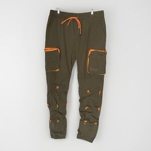 Men's Utility Cargo Joggers 3XL Nylon Bungee Pants Techwear Streetwear Tactical